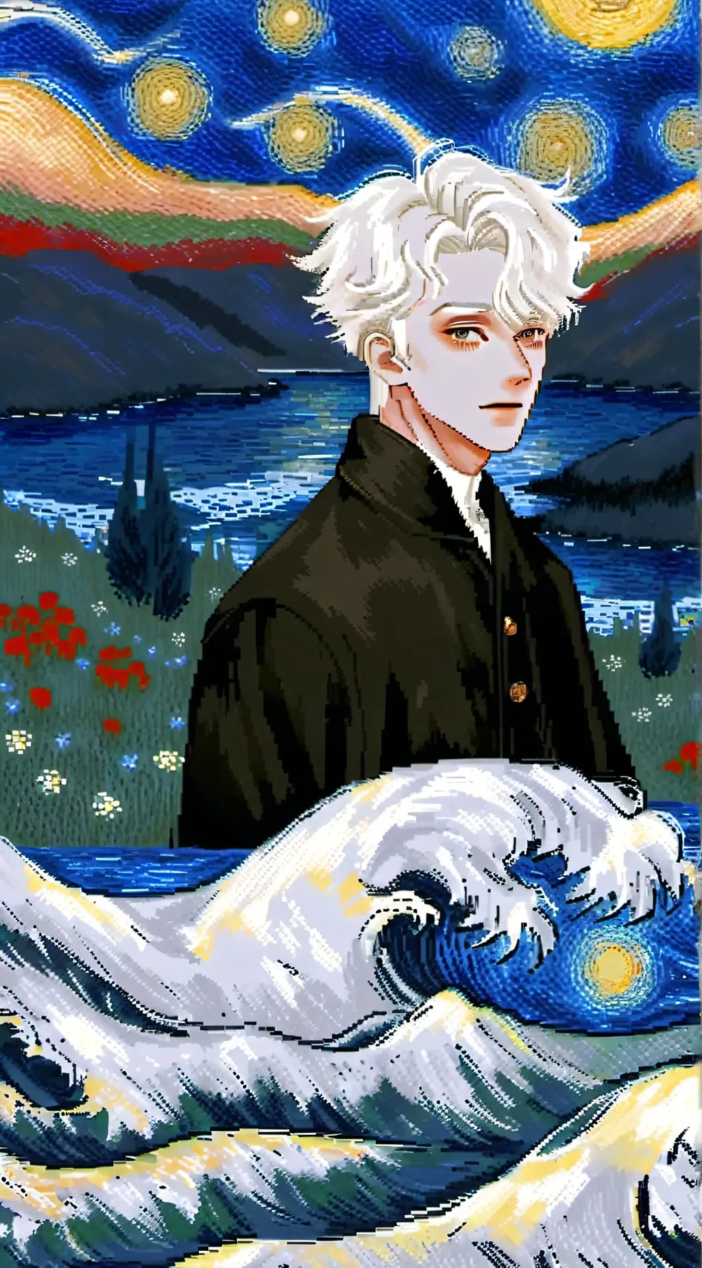 ai character: Jjk Minecraft background