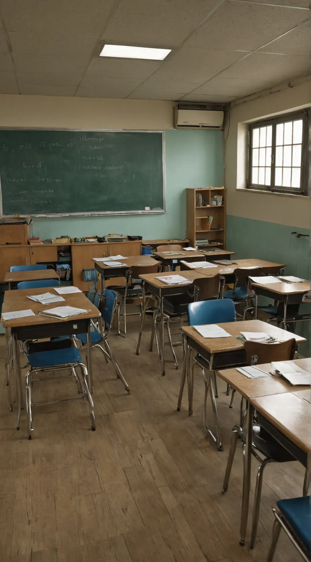 ai character: Classroom background