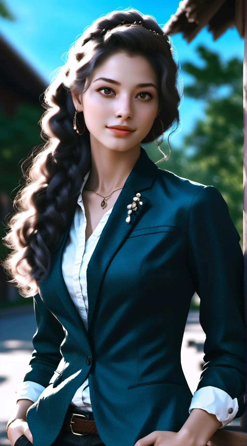 ai character: Ariane  background