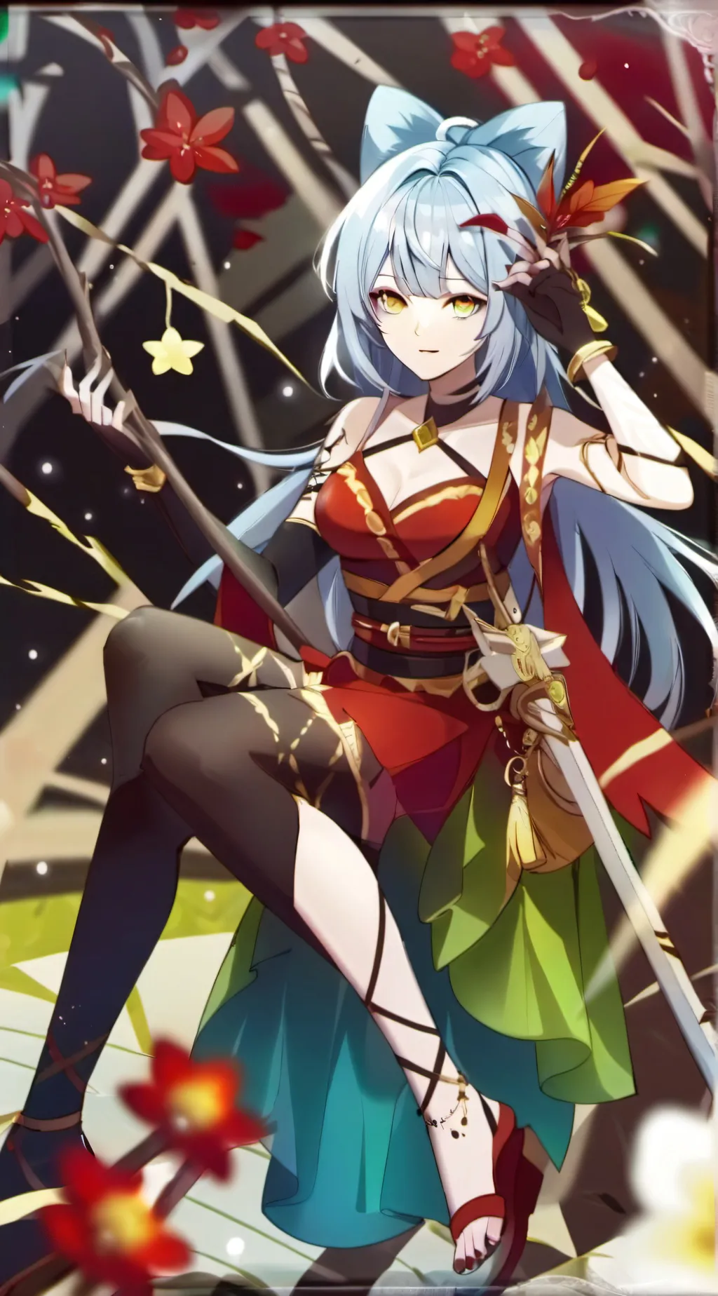 ai character: Kny Movie Night background