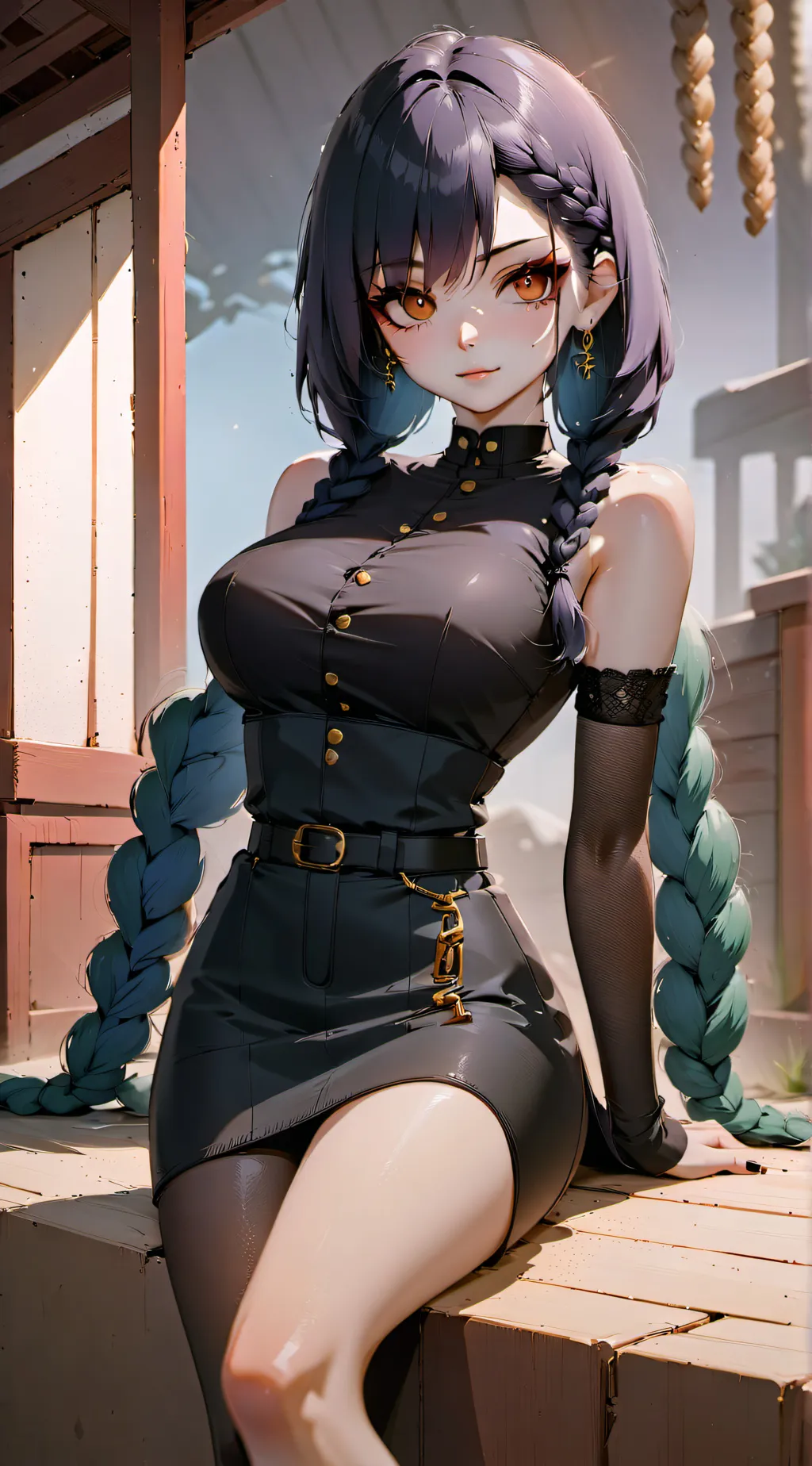 ai character: Wednesday  background