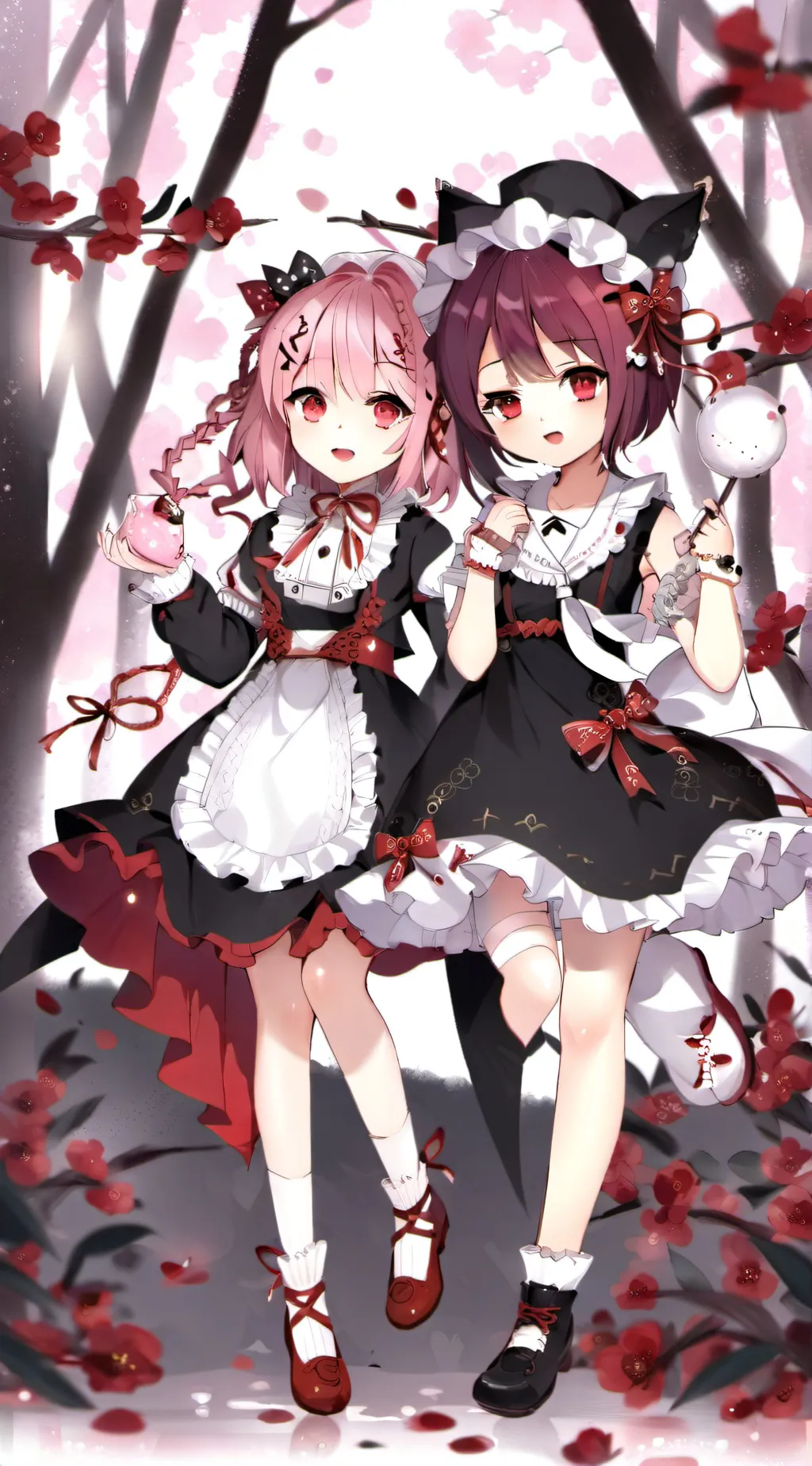 ai character: teto and teta background
