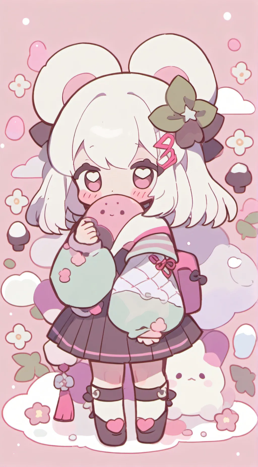 ai character: mochi background