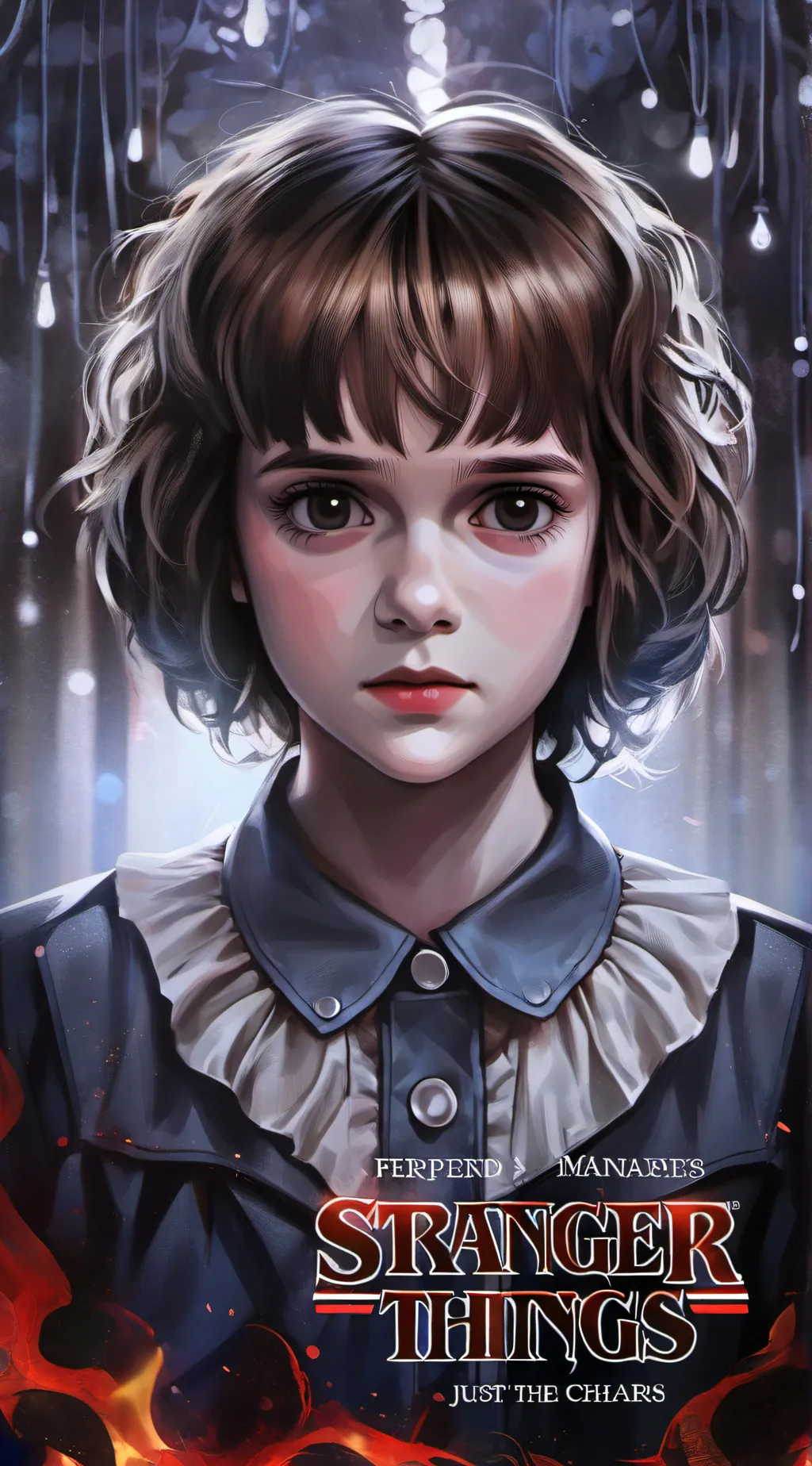 ai character: Stranger thingssss background