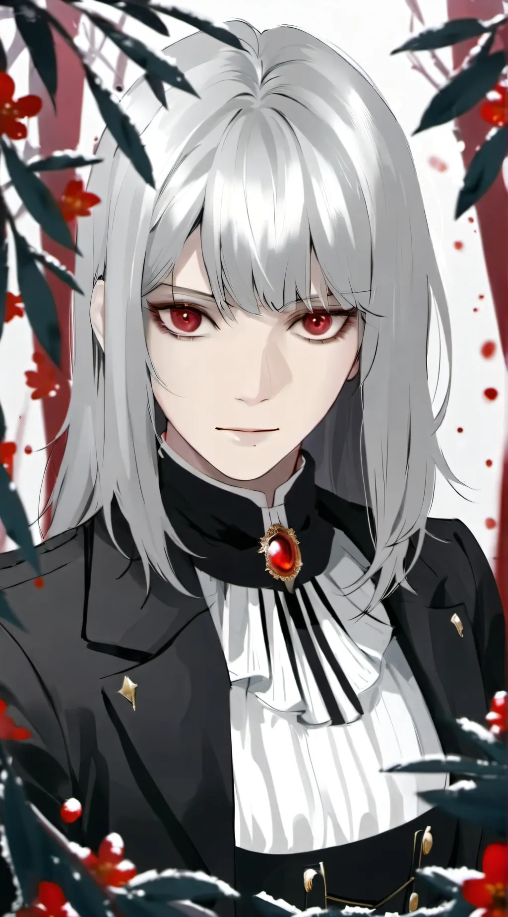 ai character: Lilac background