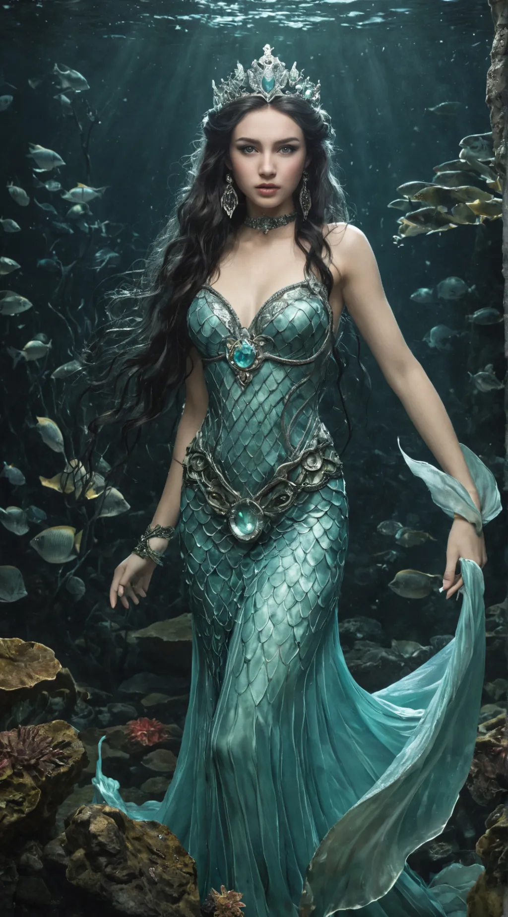 ai character: siren princess background