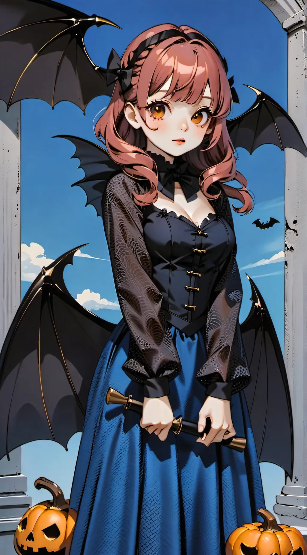 ai character: Halloween Night! background