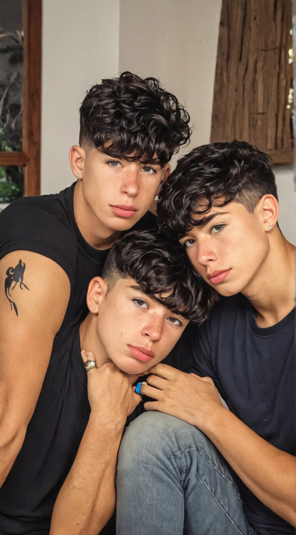 ai character: Os Gémeos Grippo background