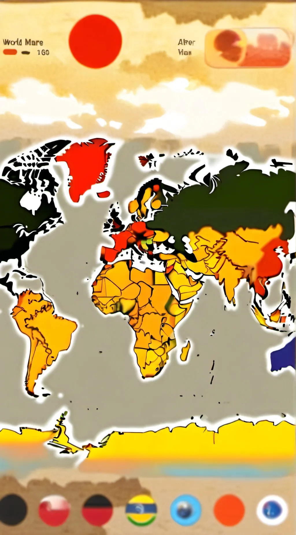 ai character: Countryballs background