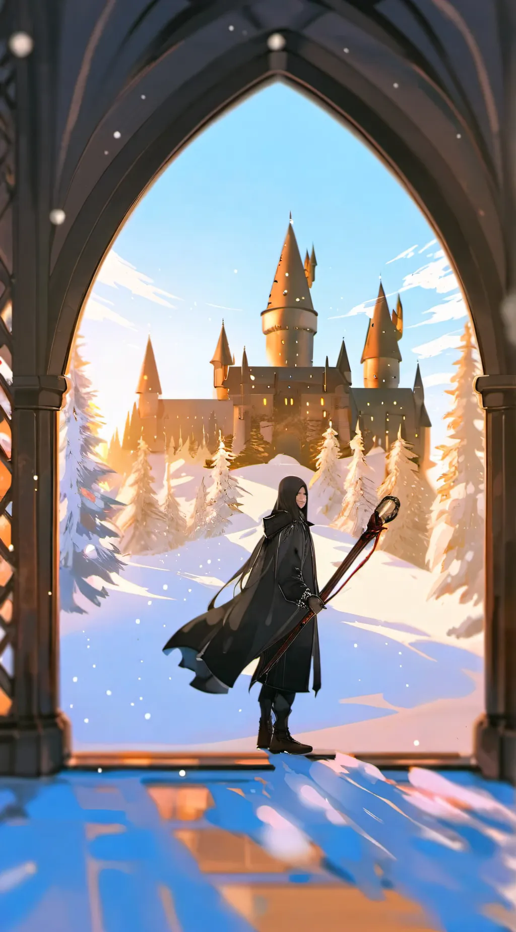 ai character: hogwarts background