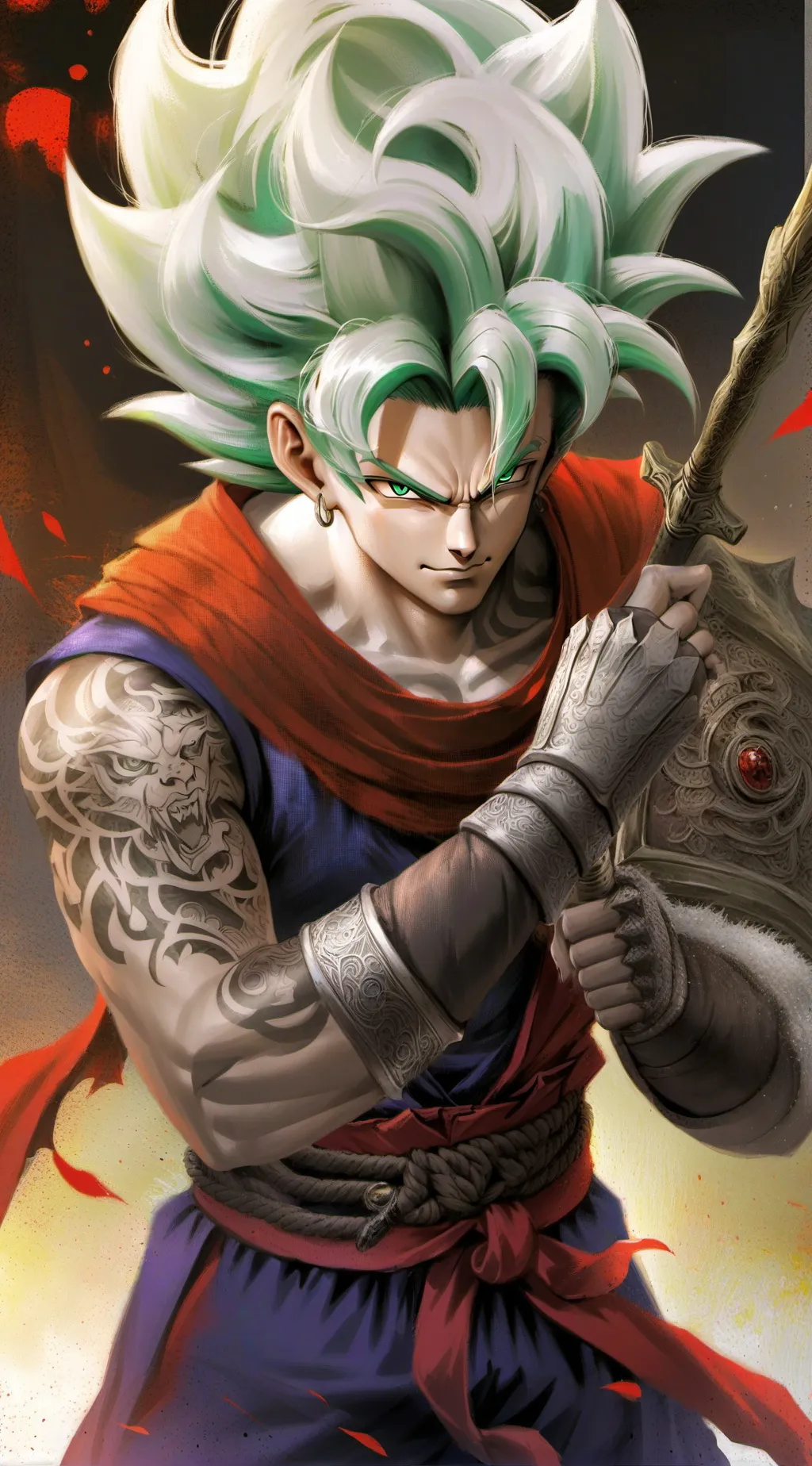 ai character: my name is Kakarot background