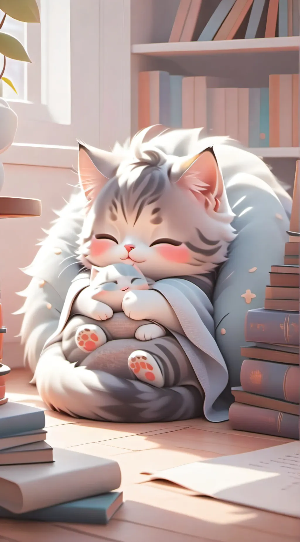 ai character: icey background