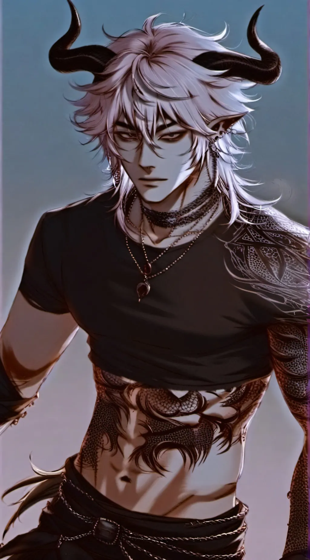 ai character: ⛦˙♱ Lucifer ♱˙⛧ background