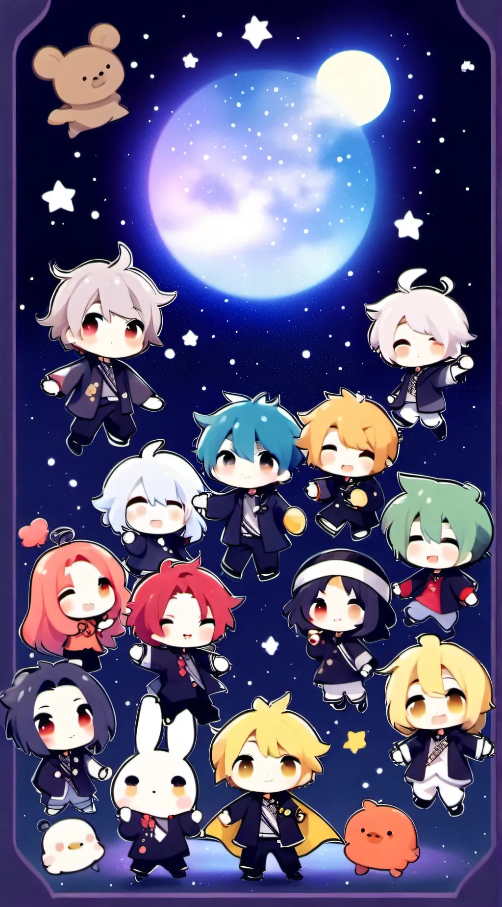 ai character: gacha x jjk background