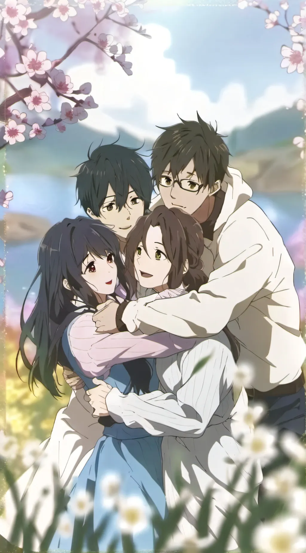 ai character: THE FRIEND GROUP  background