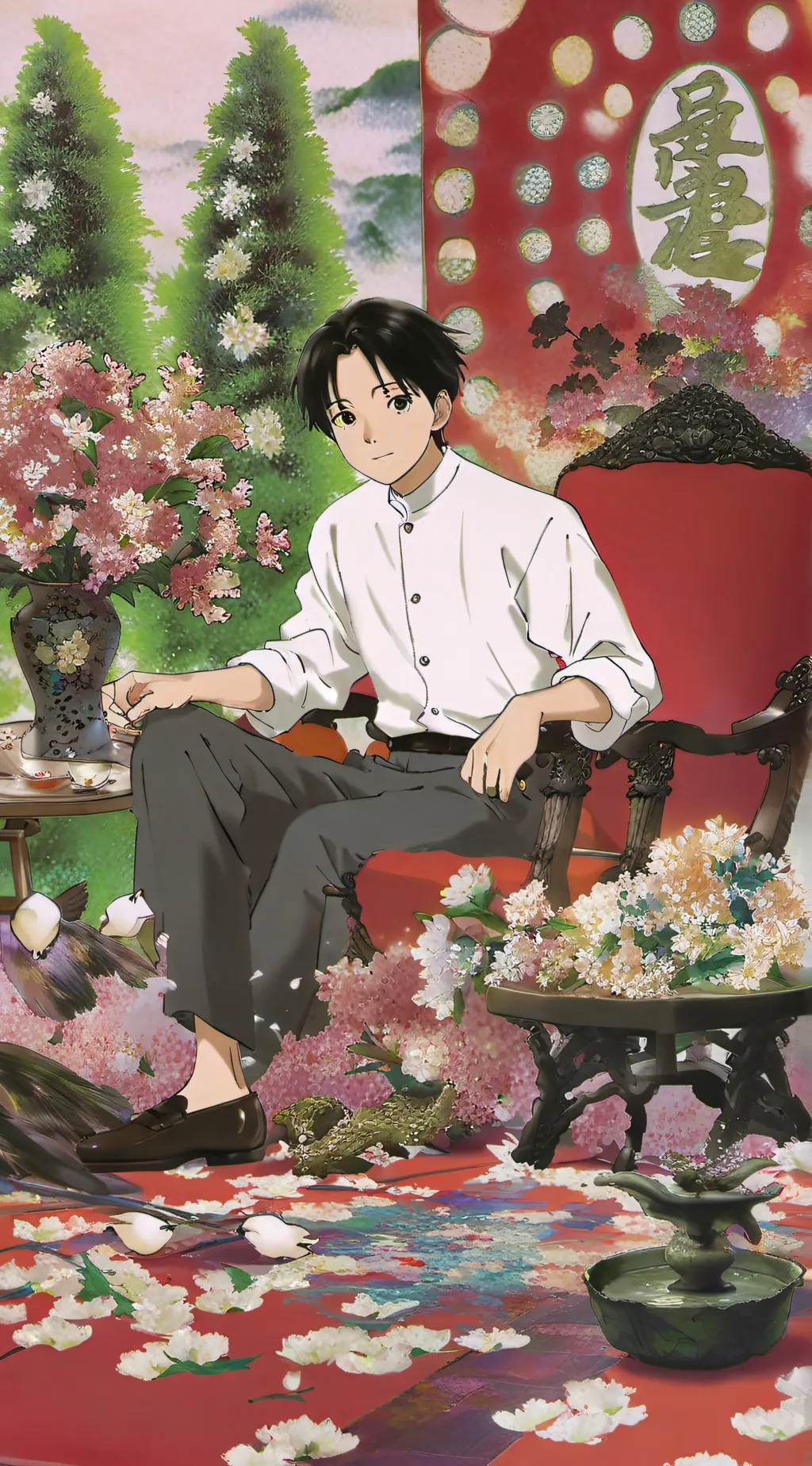 ai character: yuji vs sukuna fin background