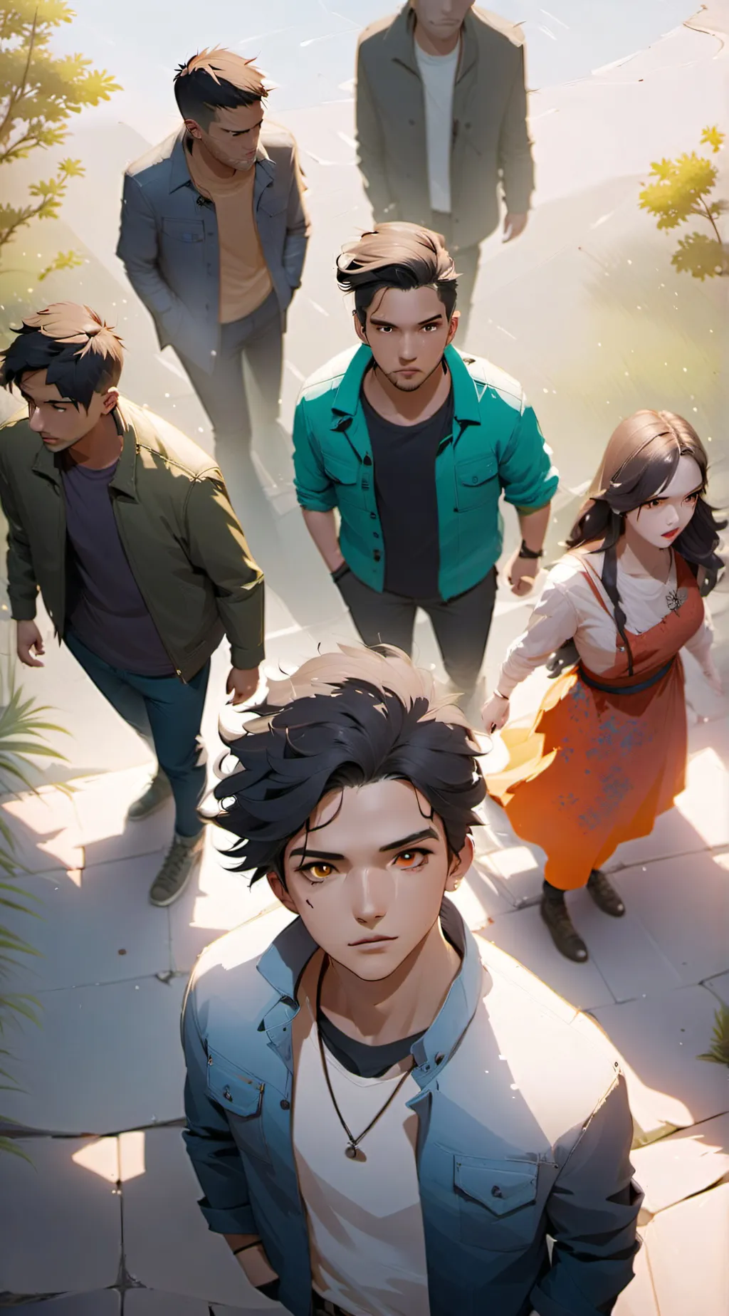 ai character: apocalipsis zombie background