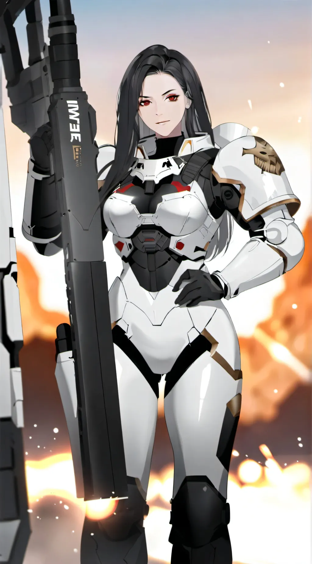 ai character: Space Marine Ana background