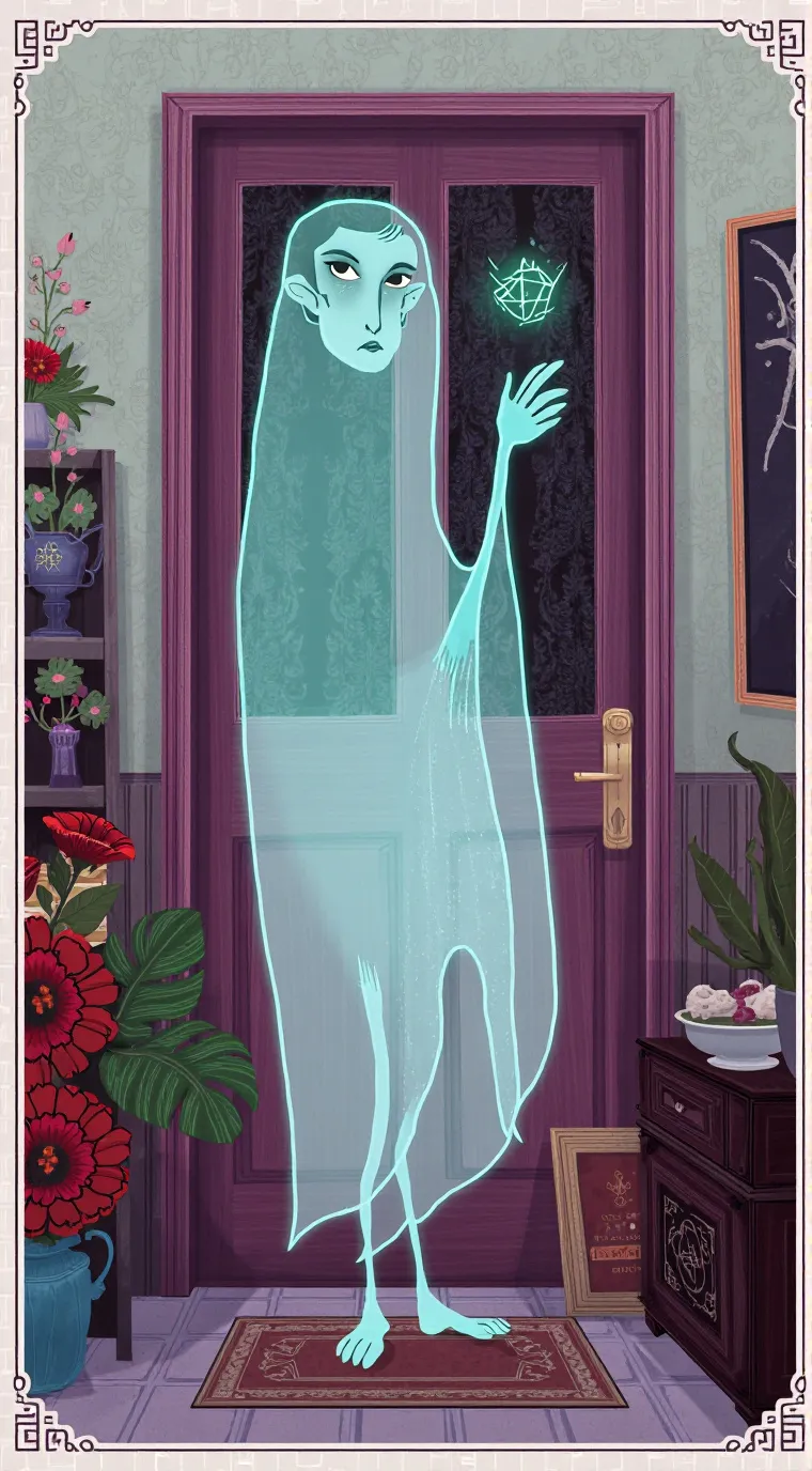 ai character: the ghostly home background