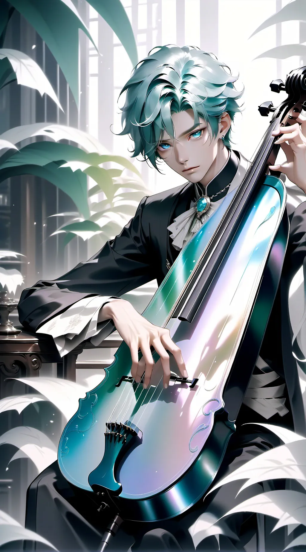 ai character: Santiago background