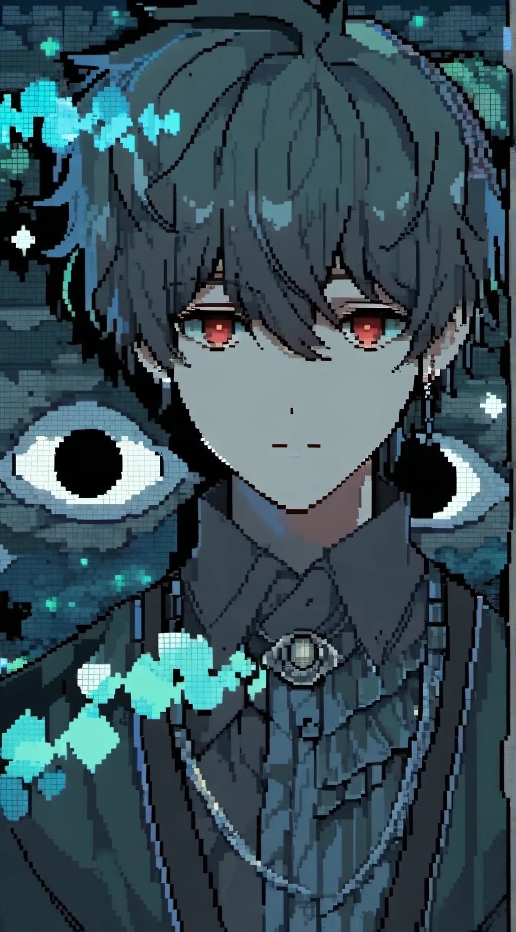 ai character: Jake and Ashley  background