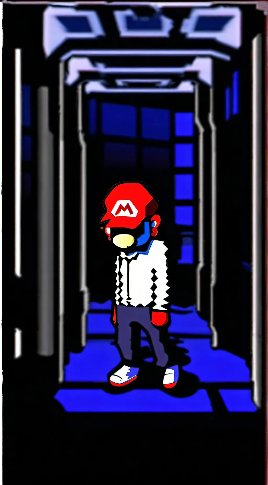 ai character: Promotion Mario ￼ background