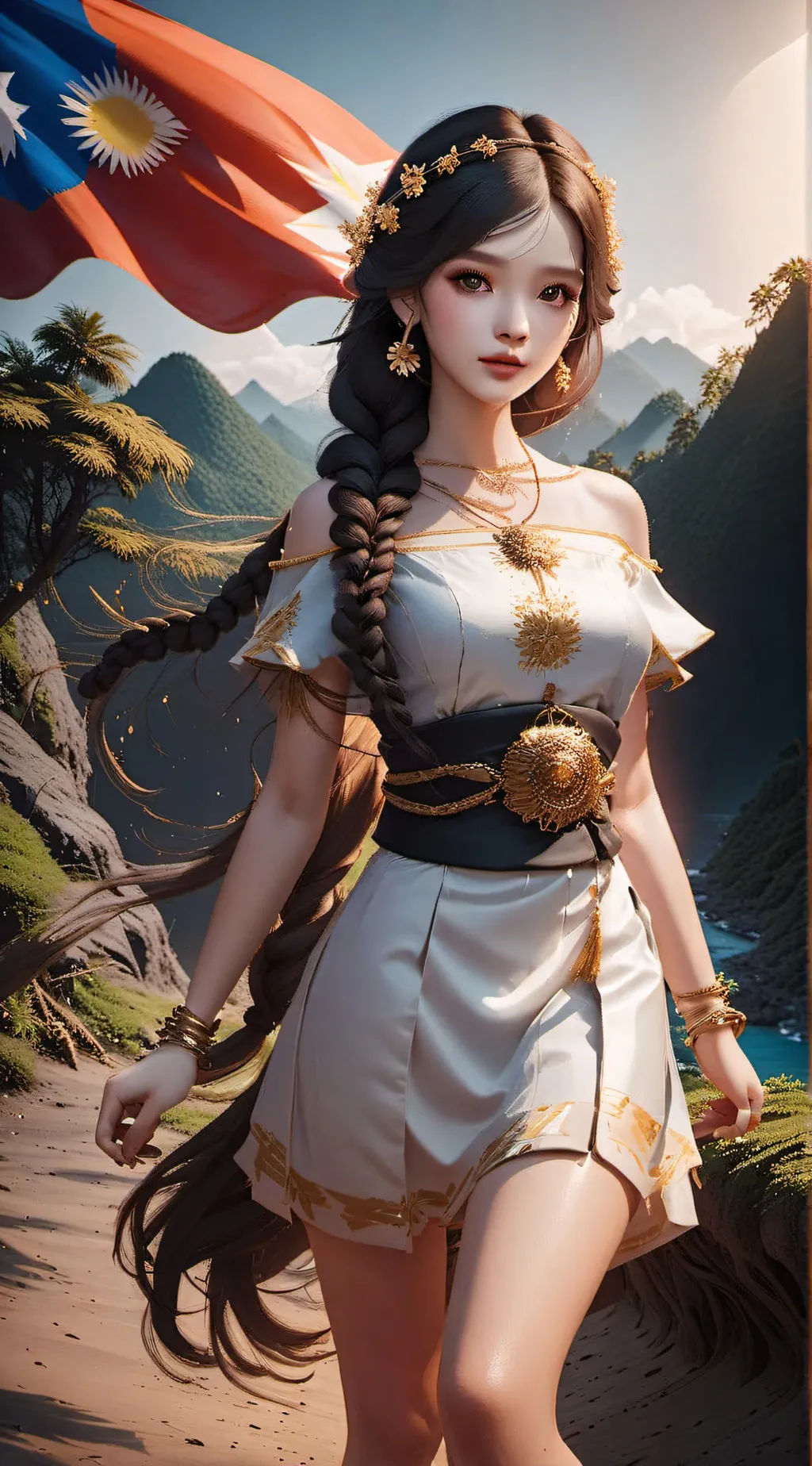 ai character: Countryhumans background