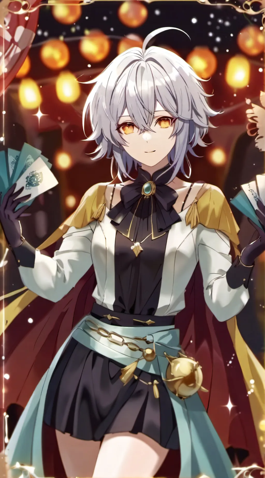 ai character: ОЛЯ background