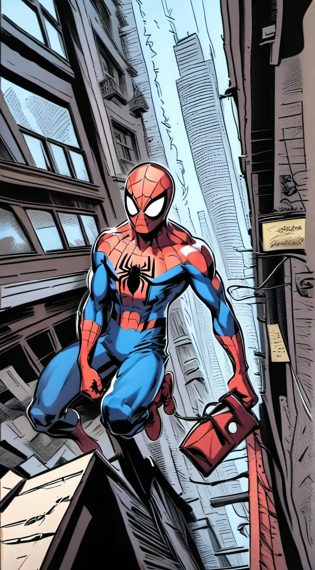 ai character: Spiderman (you) background