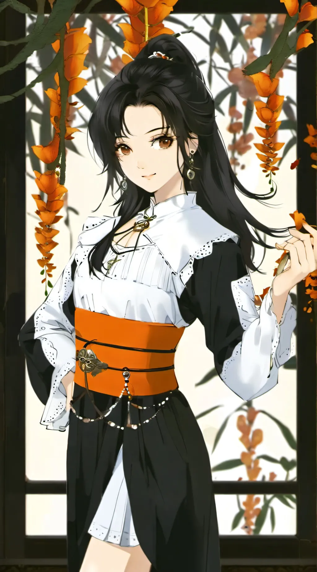 ai character: Saki Kitsune background