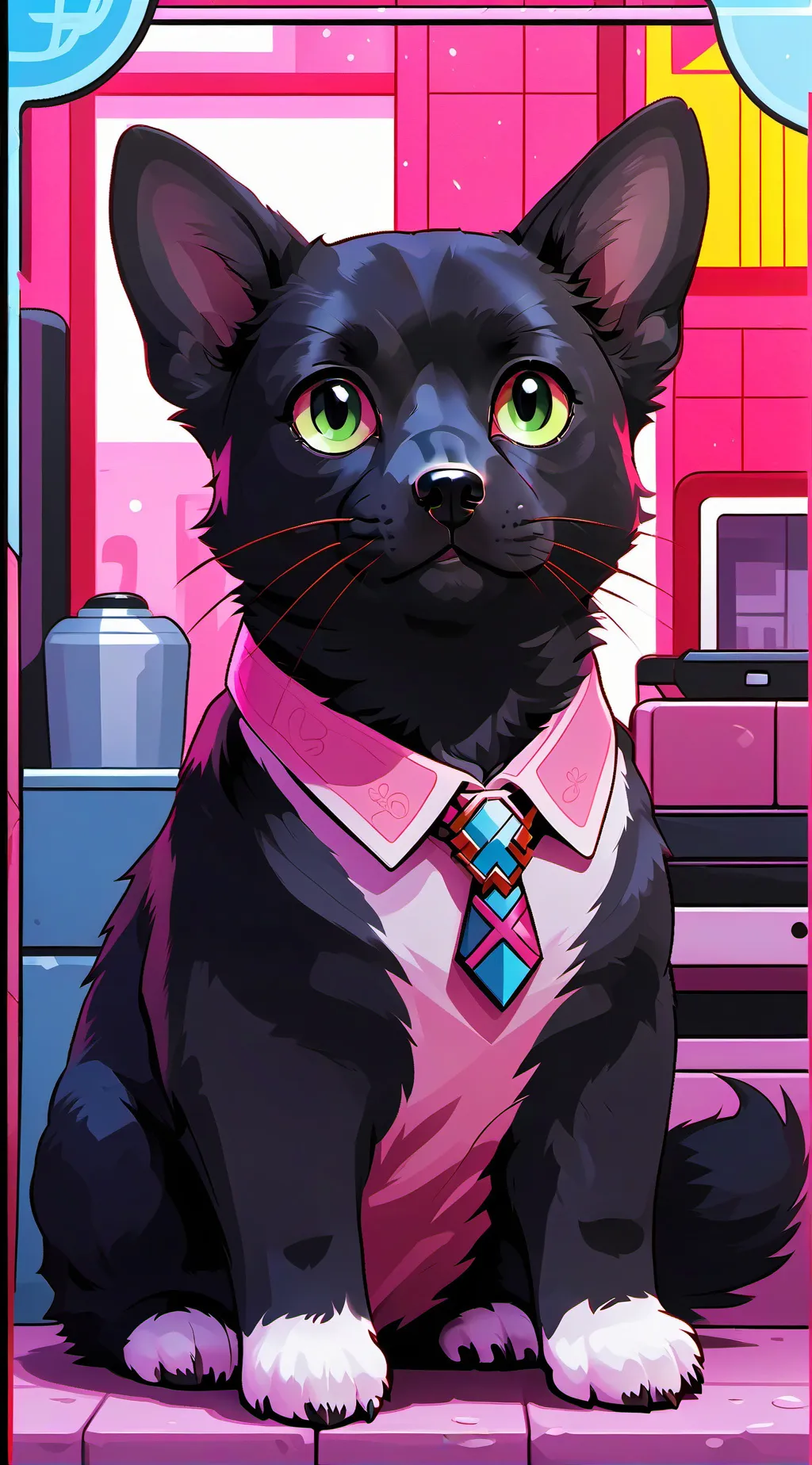 ai character: Shelter simulator background