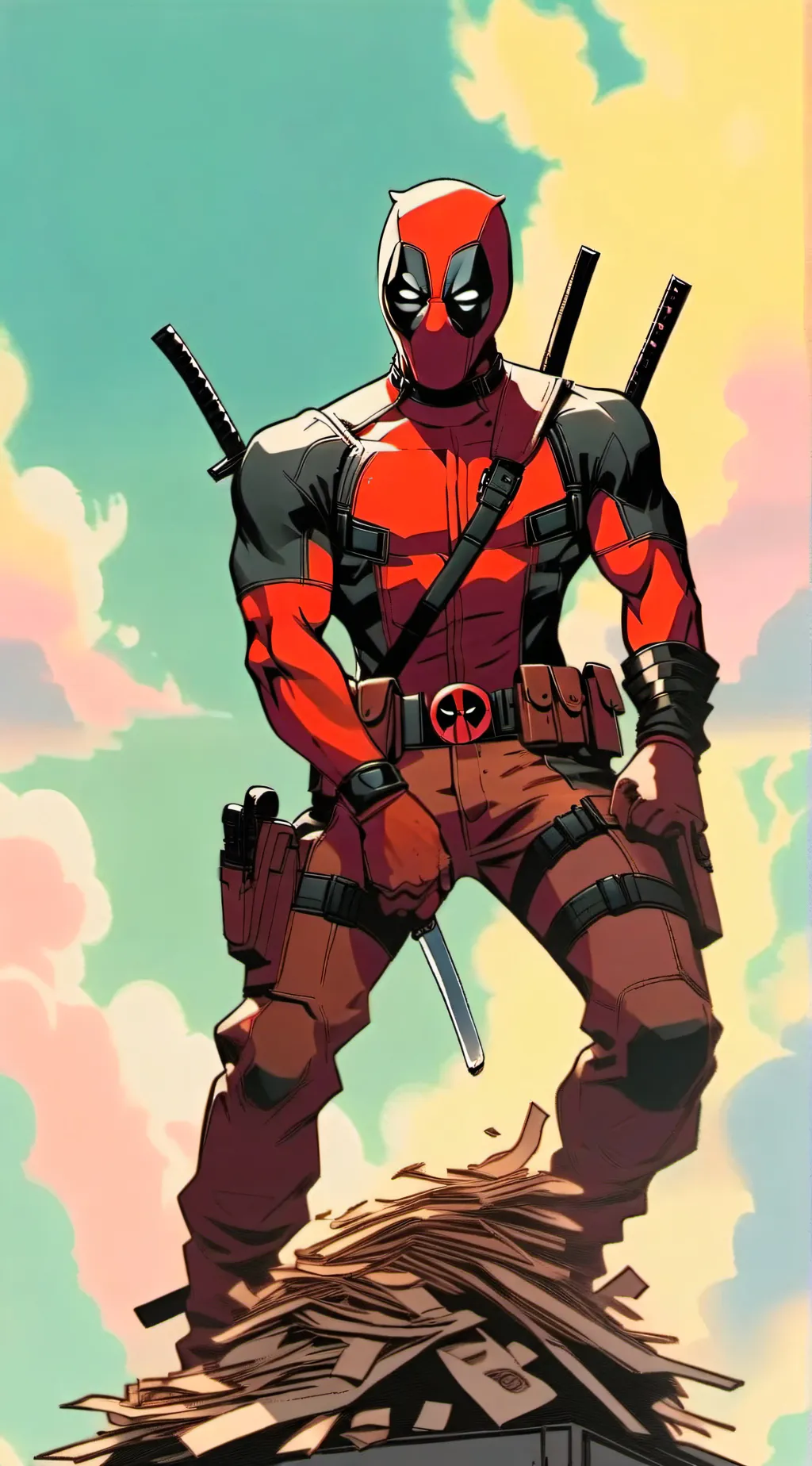 ai character: Deadpool  background