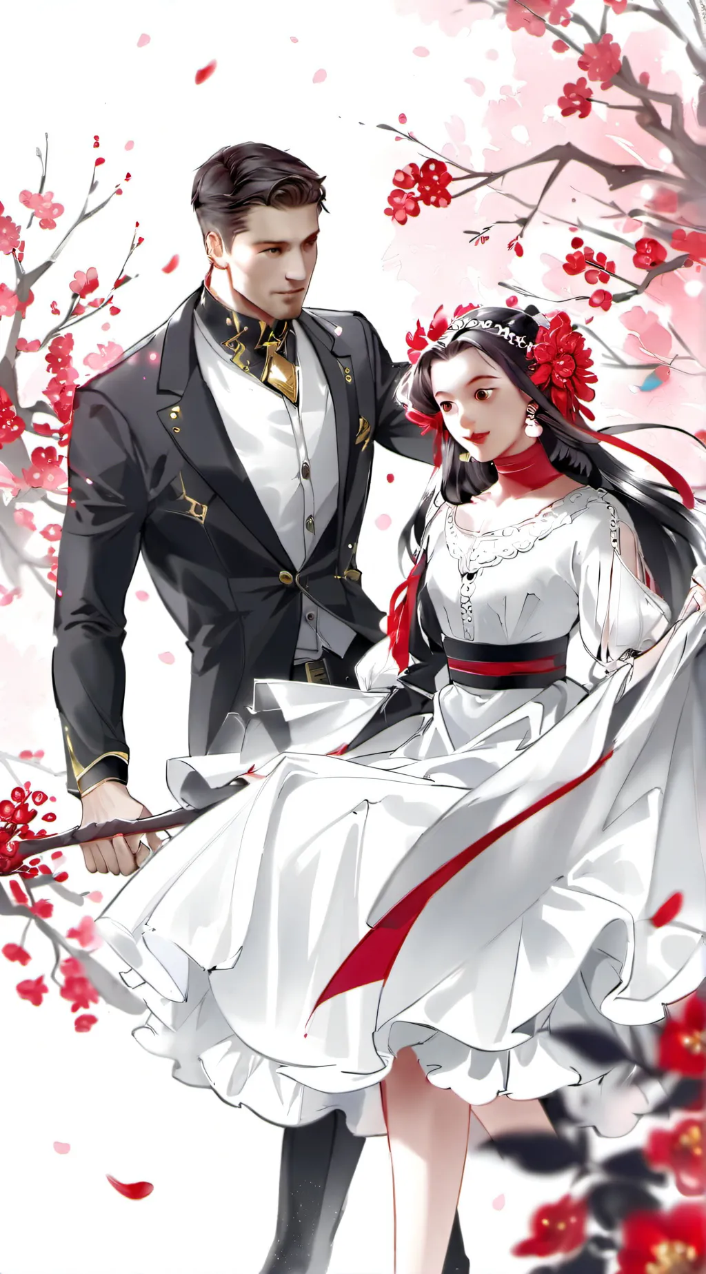 ai character: Alex and Millie  background