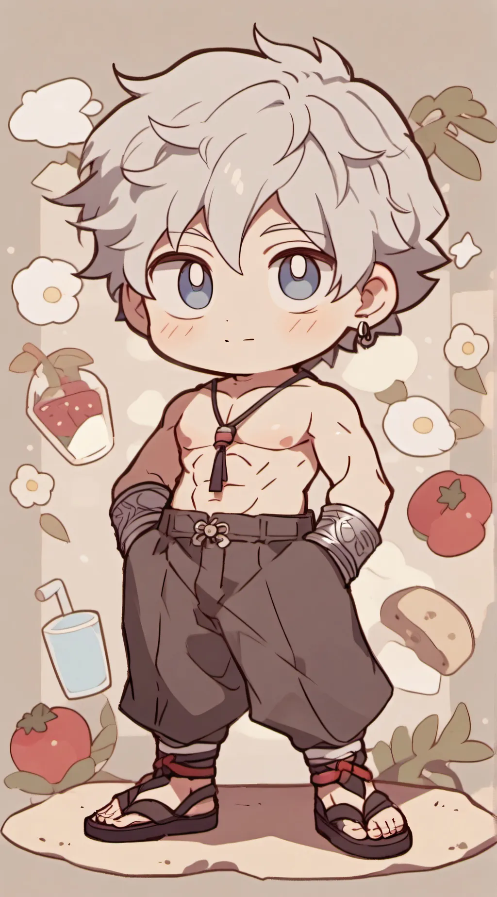 ai character: dbz beach day background