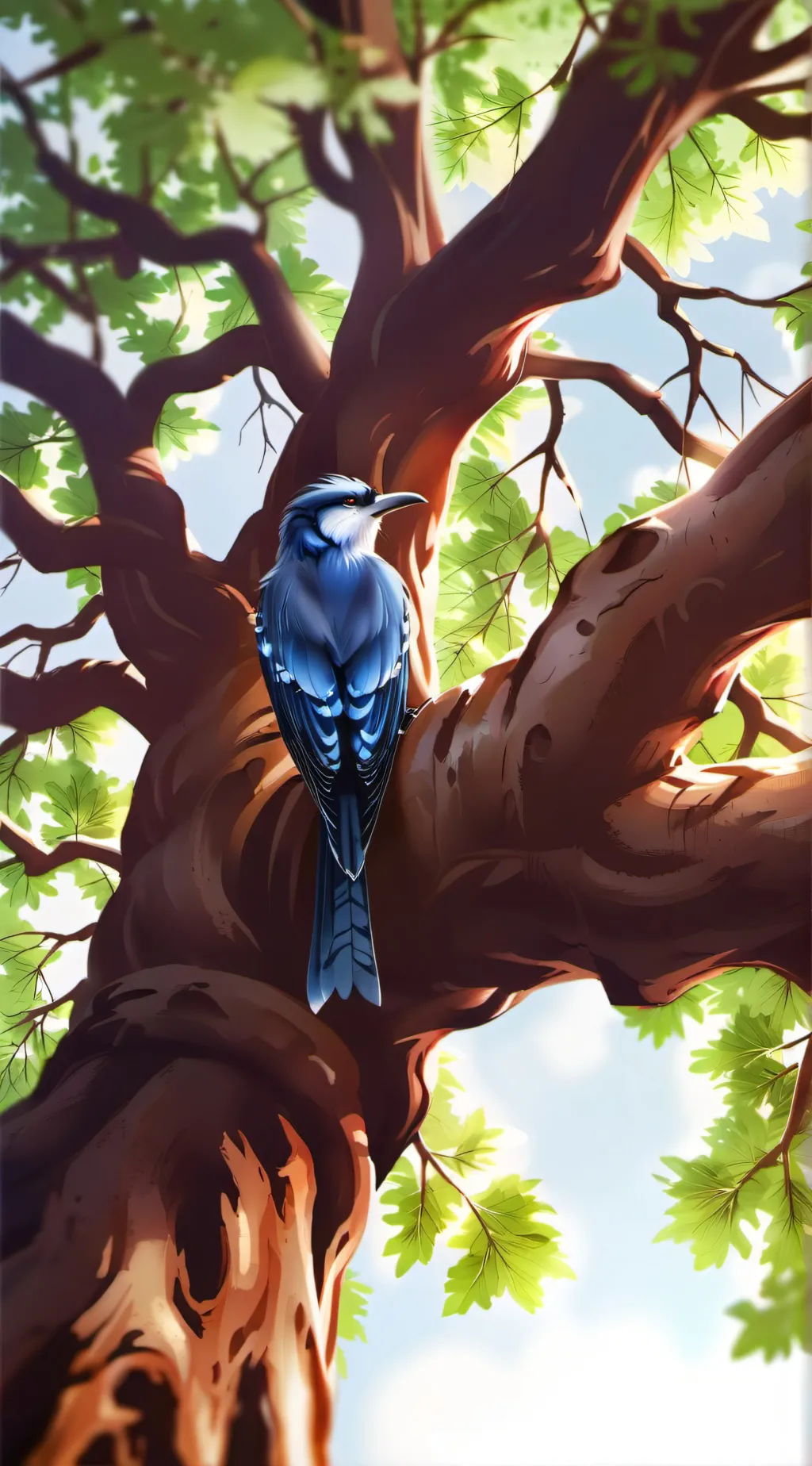 ai character: Azure background