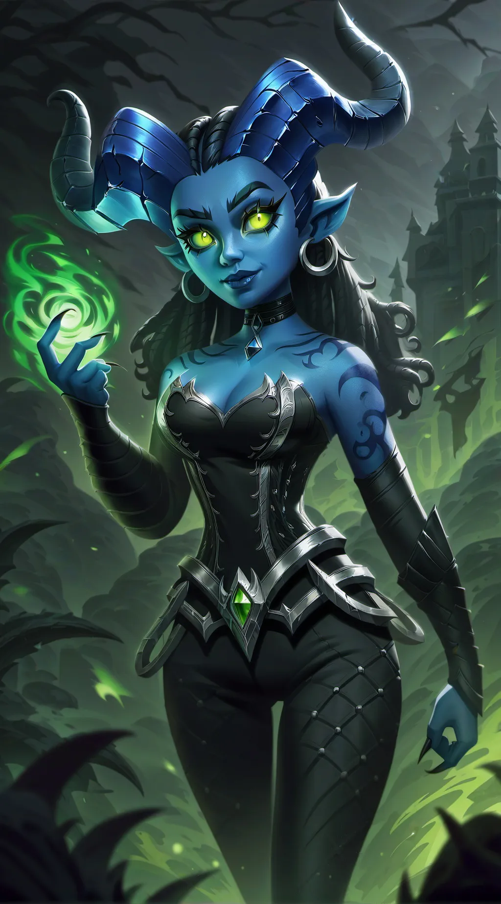 ai character: Evelyn Baloo background