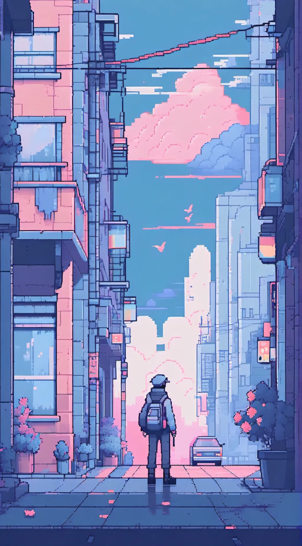 ai character: JJK Winter day background