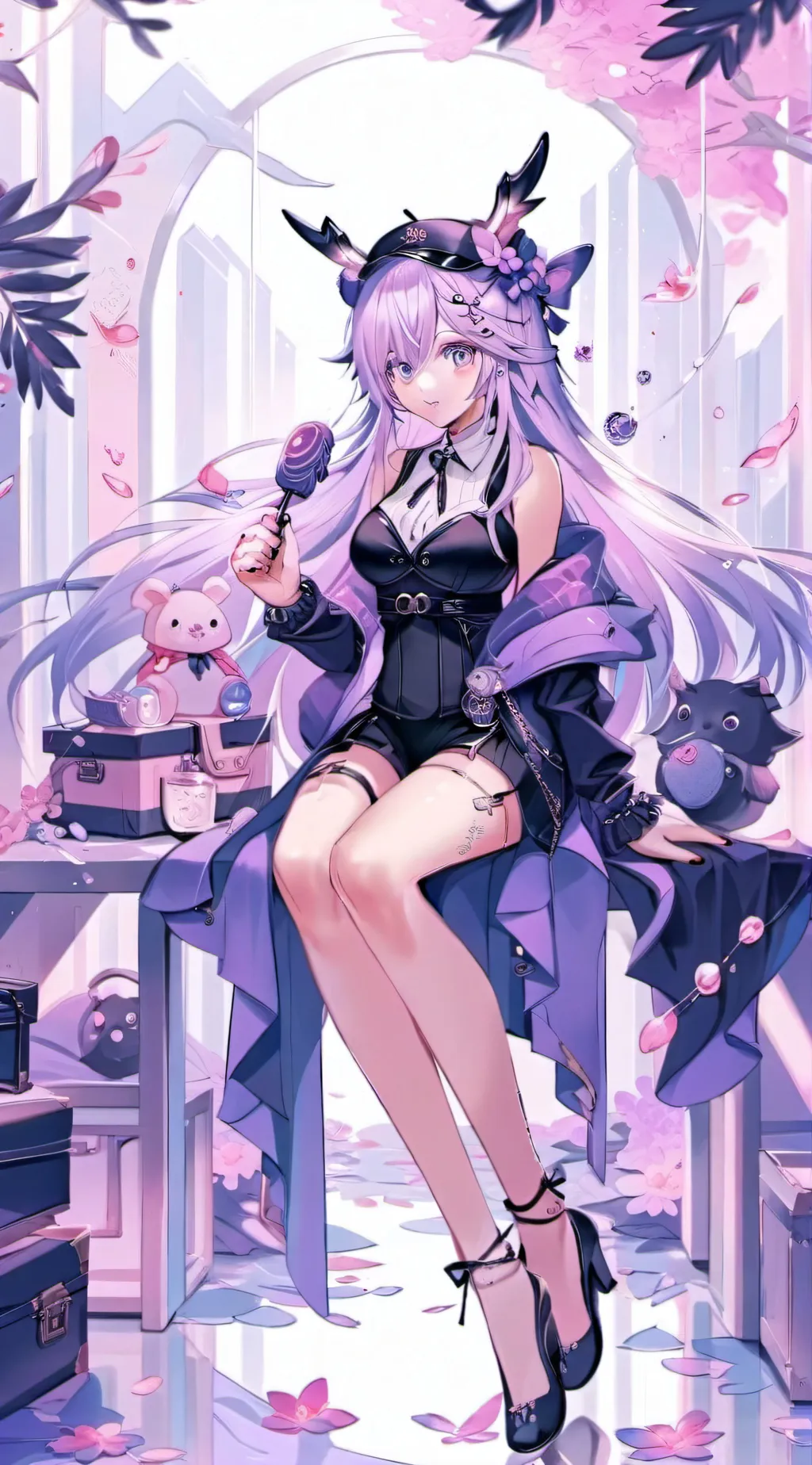 ai character: Blossom background