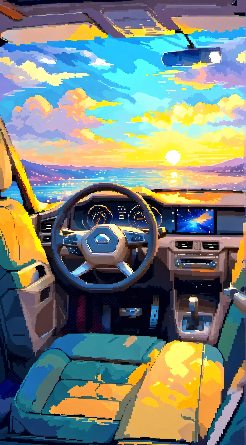 ai character: HH car ride background