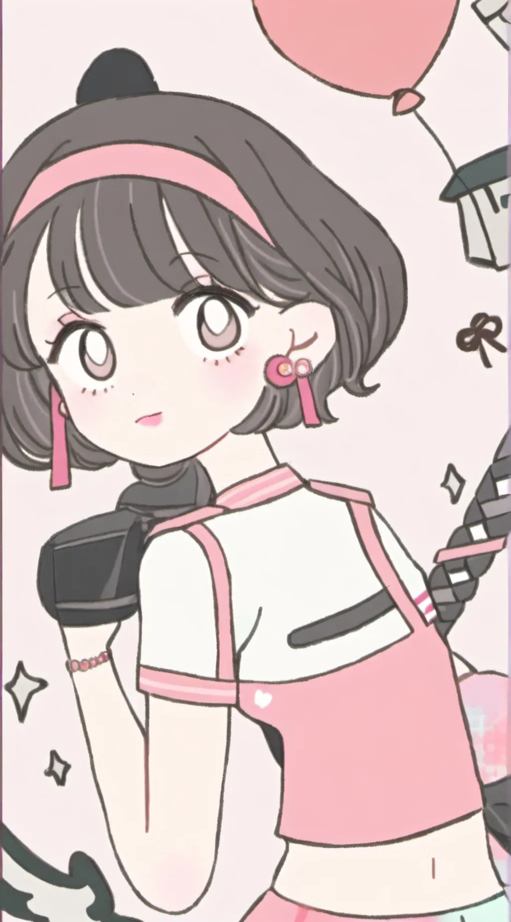 ai character: Amber background