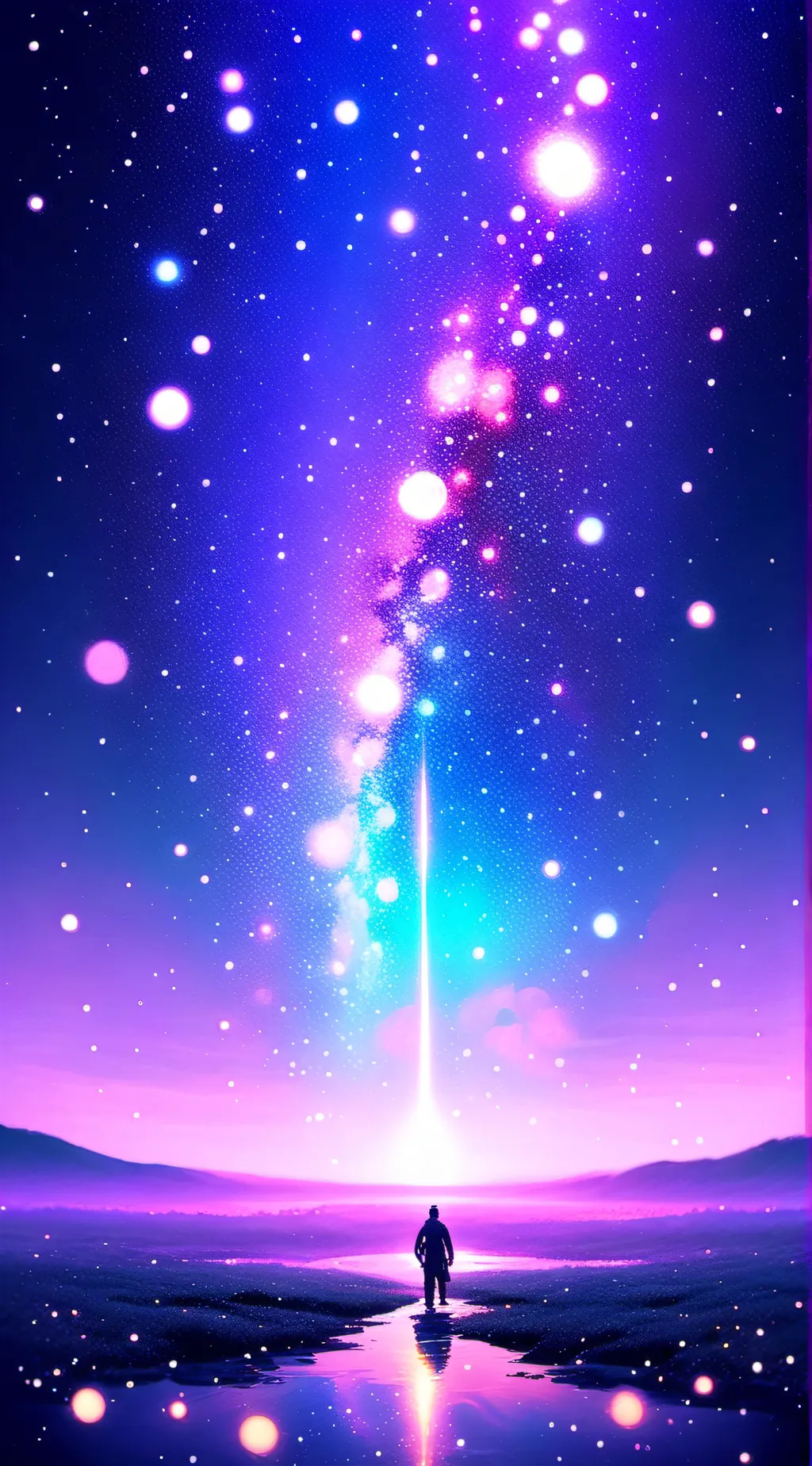 ai character: Silver background