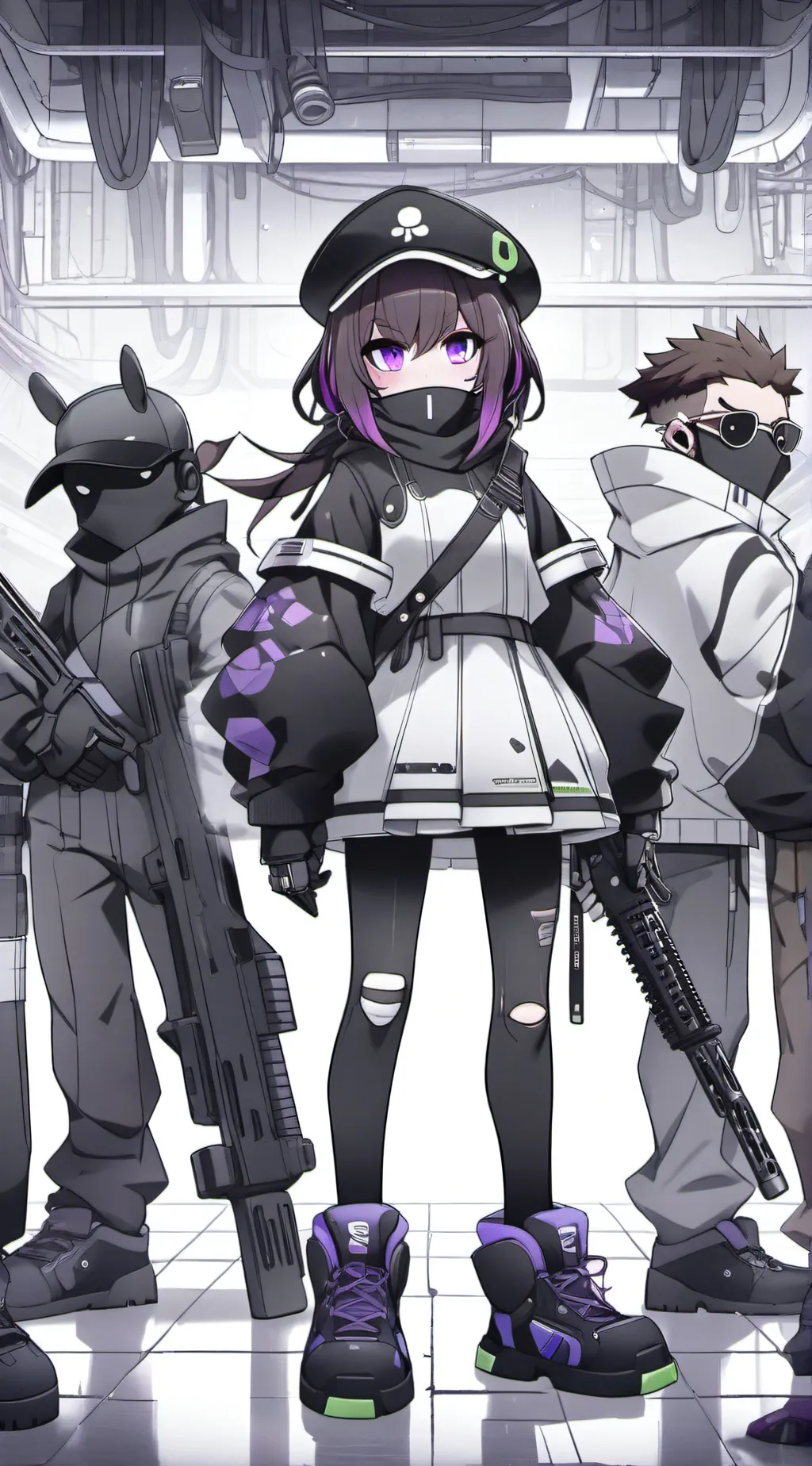 ai character: grupo de amigos background