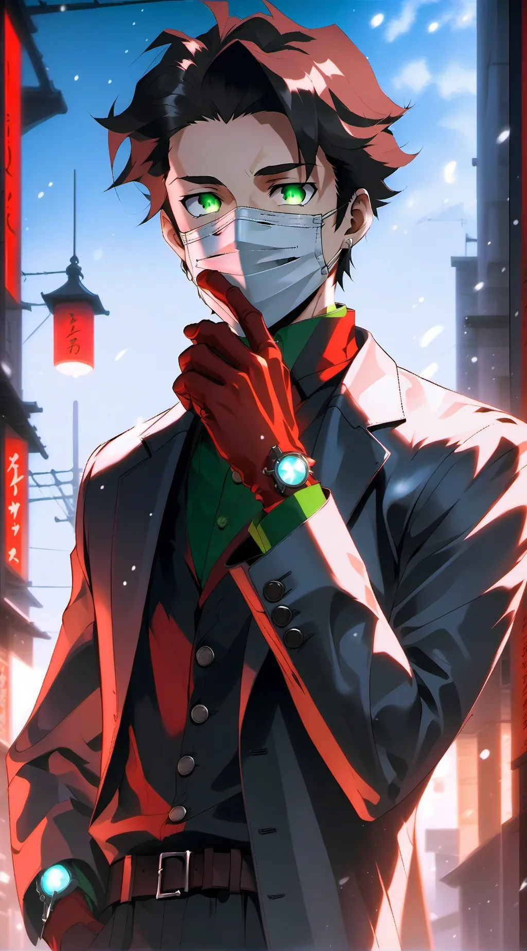 ai character: Vigilante Deku!!! background