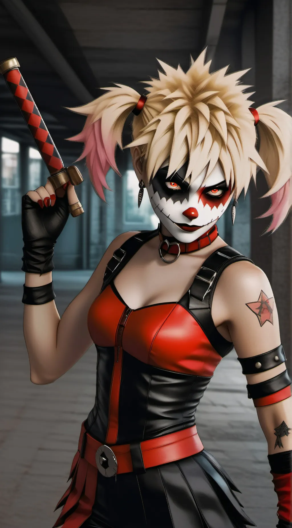 ai character: bakugo as revange  background