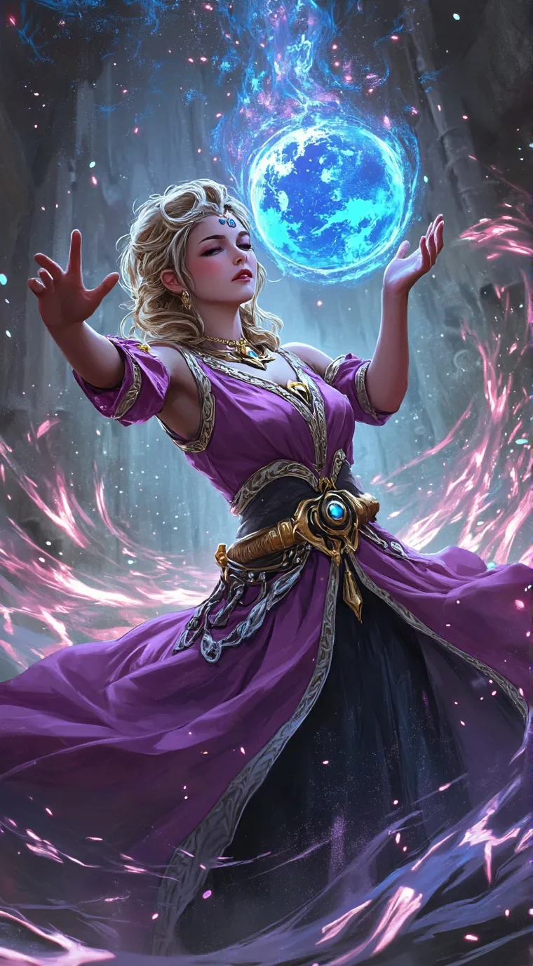 ai character: happy background