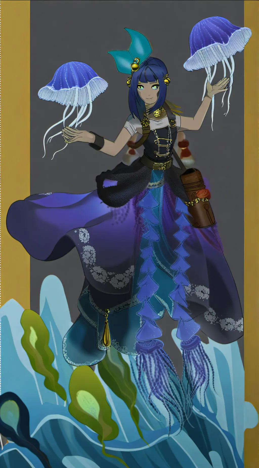 ai character: flary background