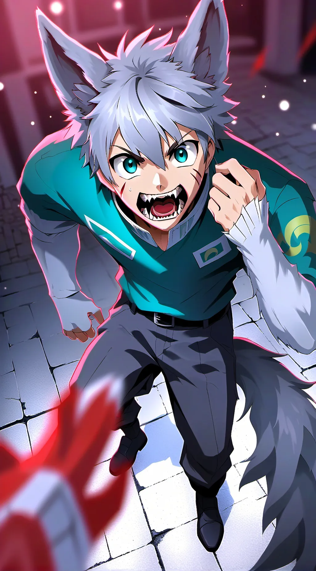 ai character: Max the werewolf background