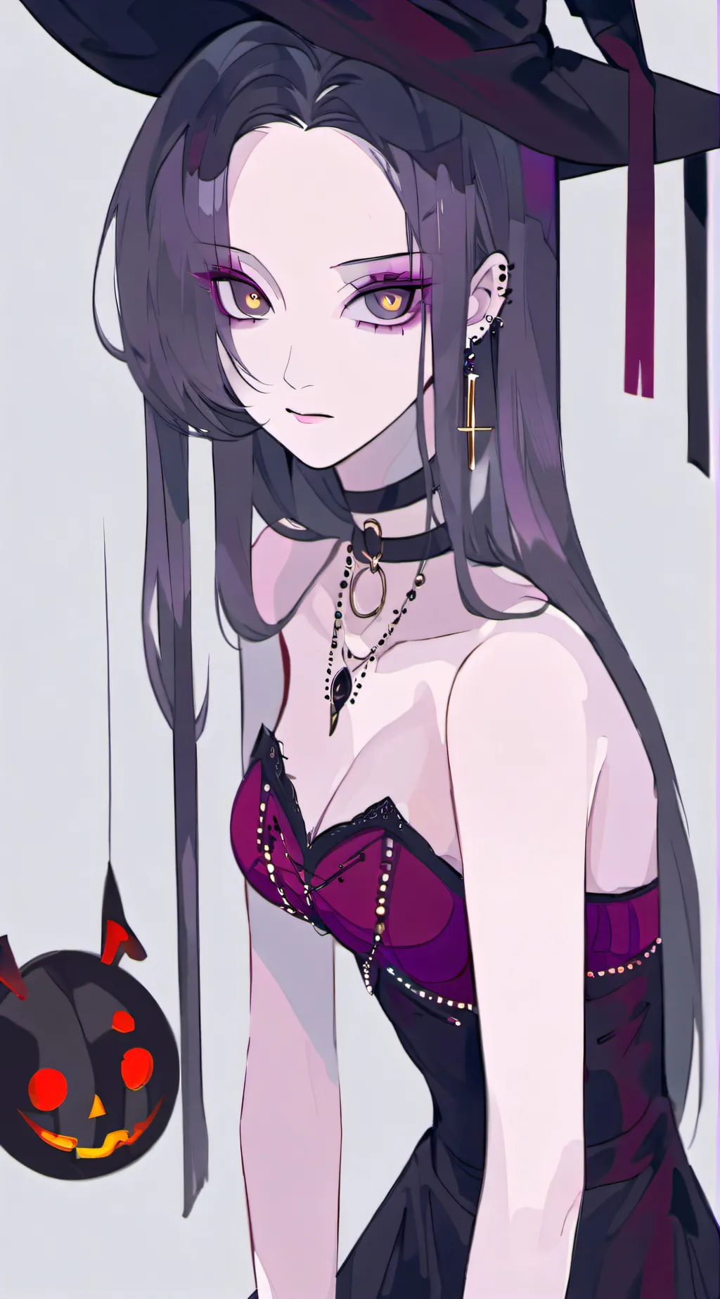 ai character: Luna 🖤 background