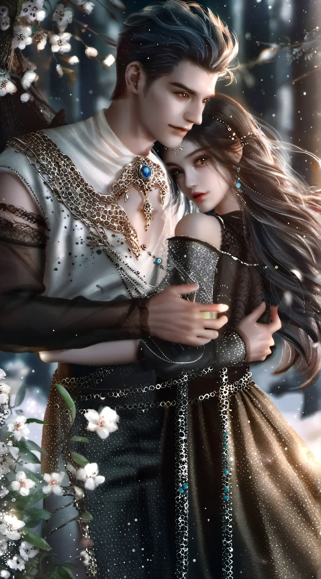 ai character: She busy lil bro background