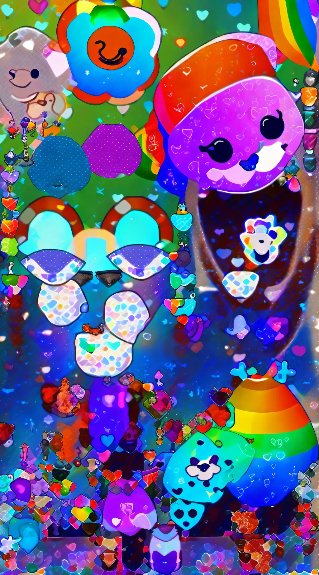 ai character: •❤️🌹• DANDYS WORLD background